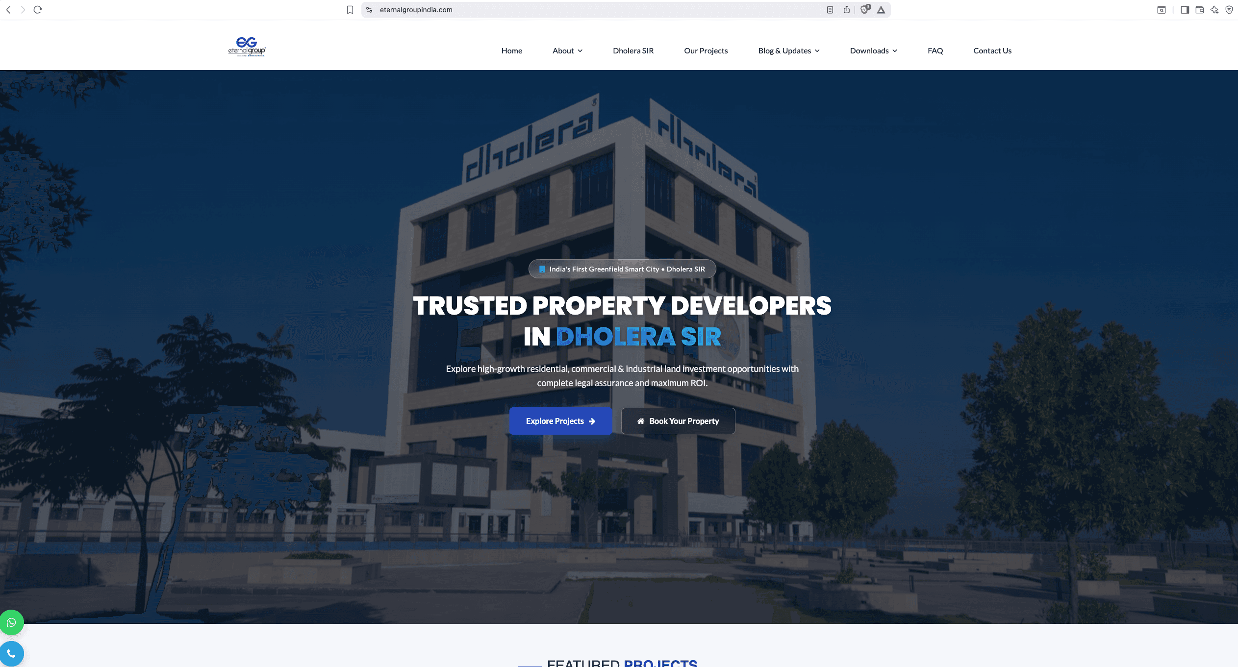 Eternal Group India homepage
