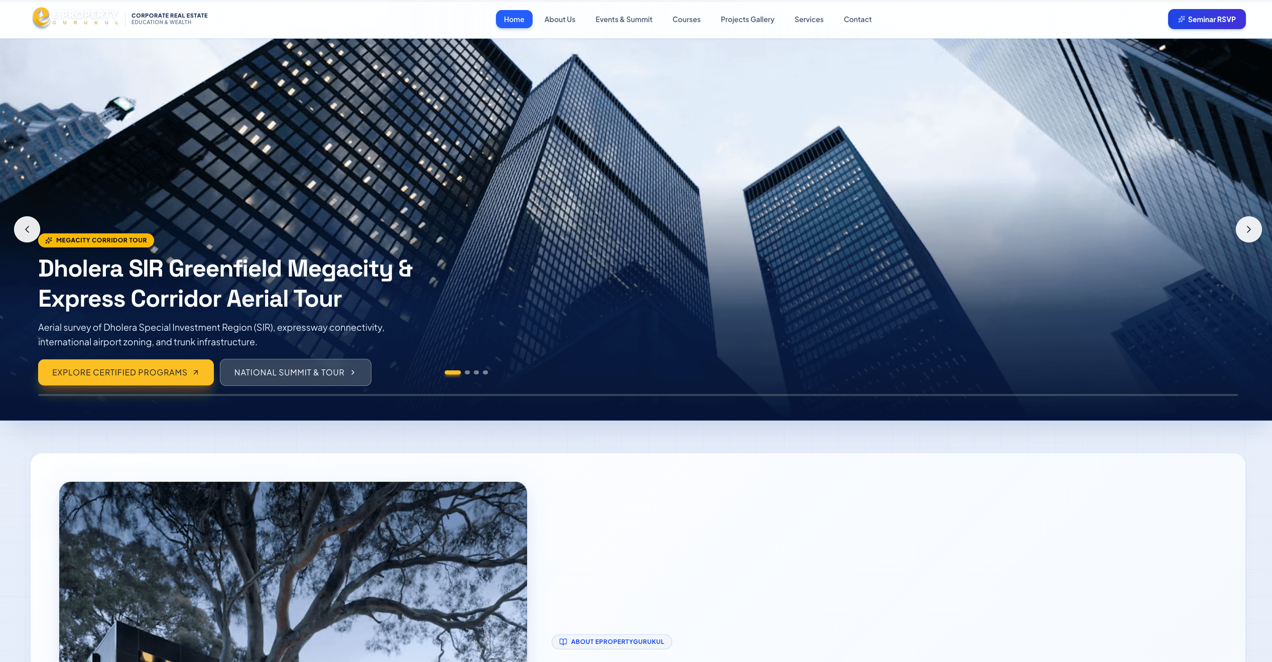 ePropertyGurukul homepage